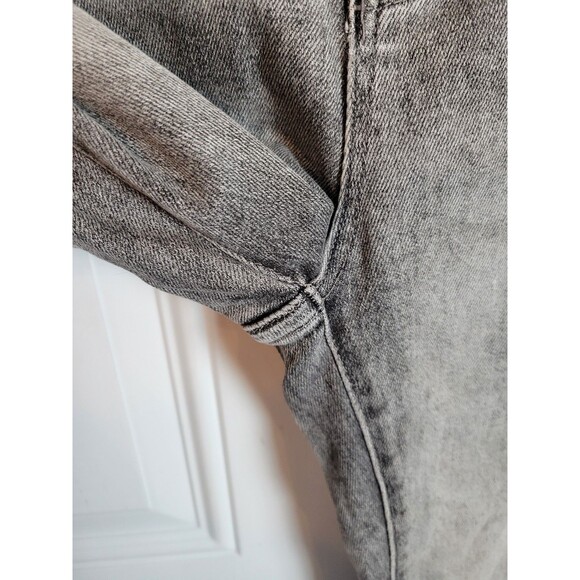 Risen Stone Washed Straight Leg Distressed Hem Jeans Size 27 - Picture 6 of 11